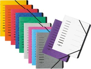 PAGNA Ordnungsmappe 7 Fächer 1-7 aubergine 3