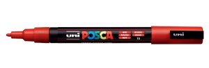 POSCA Marker UNI  PC-3M rot BK 1
