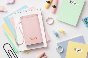 Peach Label Printer PE110 pink retail 2