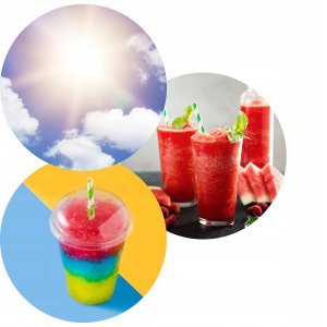 Fizz Eismaschine SlushPuppie Slusheis 1L blau mit Zapfhahn 5