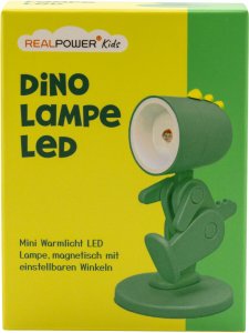 Realpower RealPower Latarka LED w kształcie zwierzęcia Green Dino z podstawą 2