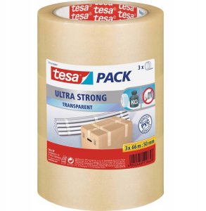 tesapack Paketband 3 Rollen transparent 1