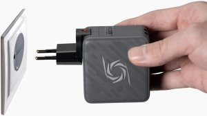 Ładowarka AVerMedia Ladedock, Core GO (GC313) Black, 100W GaN, HDMI 3