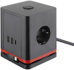 Krups Olympia Steckdosenwürfel IOIO SW 1000, schwarz 2