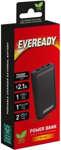 Eveready PX20B - Powerbank 20000 mAh 2x USB-A (Czarny) 4