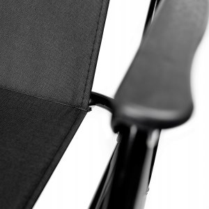 PLATINET CAMPING FOLDING CHAIR KRZESŁO KAMPINGOWE SKŁADANE 52X44X75 CM FULL BLACK [45912] 4