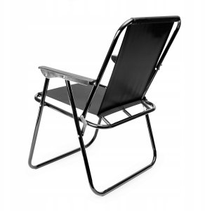 PLATINET CAMPING FOLDING CHAIR KRZESŁO KAMPINGOWE SKŁADANE 52X44X75 CM FULL BLACK [45912] 6