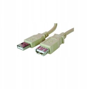 Kabel USB Logo USB-A - USB-A 3 m Czarny 4