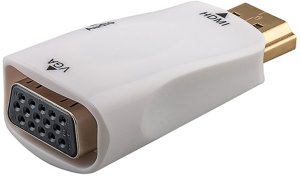 Video HDMI M - VGA (D-Sub) (F), bia�y 2