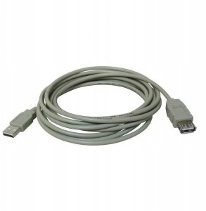 Kabel USB Logo USB-A - USB-A 3 m Czarny 2
