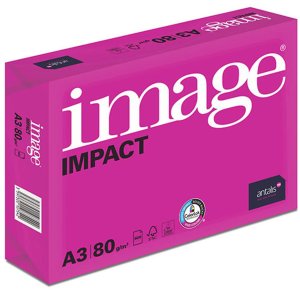 Papier kserograficzny Image, Impact A3, 80 g/m2, bia�y, 500 arkusza, spec. do kolorowych laser. 1