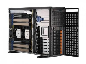 Serwer NTT Tytan 4208S27 GPU --- TOWER 4U, 8 x SATA RAID 1,10,5, Xeon&reg; 4410T, 2 x 960GB SSD, 2 x 32GB RAM DDR5, 2 x LAN RJ45 1