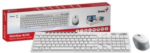 Genius SlimStar 8230, zestaw klawiatura z mysz� optyczn� bezprzewodow�, 1x AA, 1x AA, CZ/SK, klasyczna, Dual-Mode rodzaj bezprzewo 4