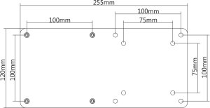 InLine® Halterung für Intel NUC-PC an VESA 75/100 Halter 3
