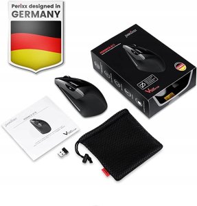 Mysz Perixx PERIMICE-813 ergonomiczna mysz wielozadaniowa bezprzewodowa czarny 2