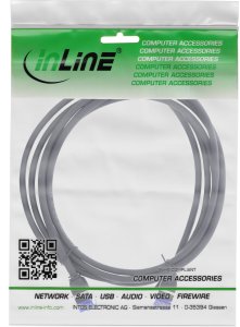 InLine kabel Slim Cat.6A S/FTP TPE (LSZH) PoE czarny 3m 4