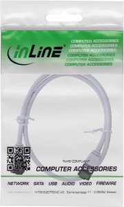 InLine® Patchkabel slim, U/FTP, Cat.8.1, TPE halogenfrei, weiß, 0,5m 3
