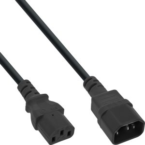 35er Bulk-Pack InLine® Kaltgeräteverlängerung, C13 auf C14, 2m 1