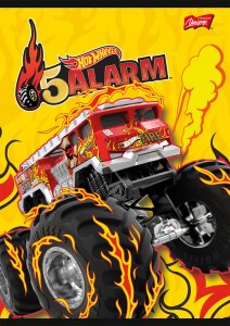 Zeszyt A5 16k linia podwójna dwukolorowa laminowany Hot Wheels p15, mix cena za 1 szt 3