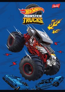 Zeszyt A5 16k linia podwójna dwukolorowa laminowany Hot Wheels p15, mix cena za 1 szt 5