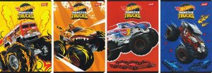 Zeszyt A5 16k linia podwójna dwukolorowa laminowany Hot Wheels p15, mix cena za 1 szt 7