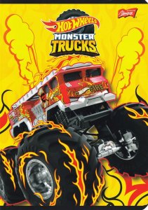 Zeszyt A5 16k linia podwójna dwukolorowa laminowany Hot Wheels p15, mix cena za 1 szt 8