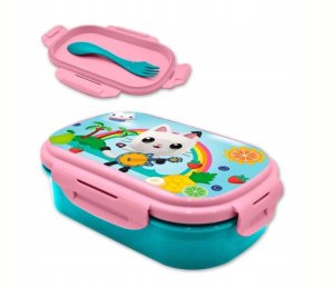 Kids Euroswan Pudełko śniadaniowe + sztućce 21x14x6cm Koci Domek Gabi. Gabby's Dollhouse GD00008 5