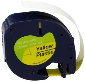 G&G Schriftband 12mm x 4m sw-gb Komp. m. Dymo S0721670/ 91222 2