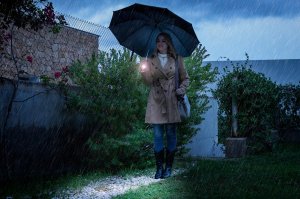 Parasol odwrotnie składany ze światłem LED Folbrella InnovaGoods 10