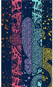 Ręcznik plażowy Secaneta Luzon 100 x 170 cm Jacquard Aksamit 1