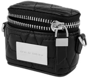 Ideal of Sweden Poppy AirPods Zip Bag Quilted Black uniwersalne 3