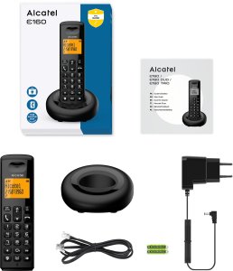 Telefon stacjonarny Alcatel ALCATEL E160 DUO BLACK - TELEFON DECT 3