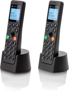 Telefon stacjonarny Motorola MOTOROLA DOT202 DUO BLACK - TELEFON DECT 2