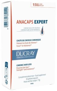 Suplement diety przeciw wypadaniu włosów Ducray Anacaps Expert Kapsułki x 30 1