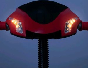 BM ROWEREK TRÓJKOŁOWY Z LED ŚWIATŁAMI LUX TRIKE CZERWONY 5902216920286 2