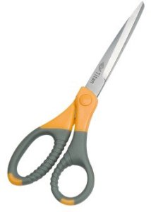 WEDO Schere Edelstahl Titan Plus 7 Zoll 17,7 cm Grau/Gelb 1