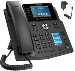 Telefon GEQUDIO Gequdio High-End Telefon IP GZ-8 z zasilaczem z wyświetlaczem dotykowym 2