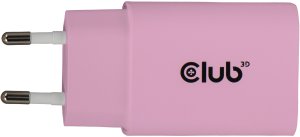 Club3D Lifestyle Ladegerät USB-C 30Watt, 2Stk  pink retail 8