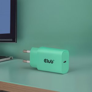 Ładowarka Club 3D Club3D Lifestyle ładowarka USB-C 30Watt 2 szt. zielony retail 7