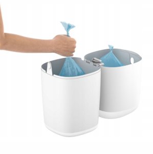 ABAKUS-POJEMNIK NA PIELUCHY KLASYCZNY +   5 WKŁADÓW ANGELCARE SZARY 12