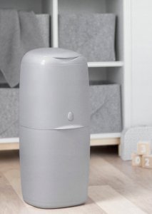 ABAKUS-POJEMNIK NA PIELUCHY KLASYCZNY +   5 WKŁADÓW ANGELCARE SZARY 13