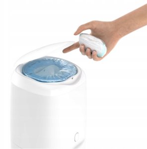 ABAKUS-POJEMNIK NA PIELUCHY KLASYCZNY +   5 WKŁADÓW ANGELCARE SZARY 8