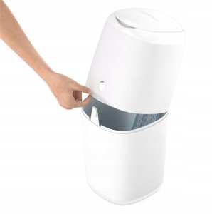 ABAKUS-POJEMNIK NA PIELUCHY KLASYCZNY +   5 WKŁADÓW ANGELCARE SZARY 9