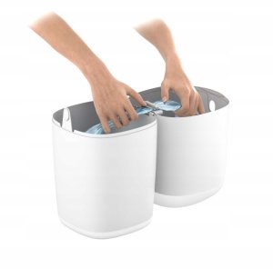 ABAKUS-POJEMNIK NA PIELUCHY KLASYCZNY +   5 WKŁADÓW ANGELCARE SZARY 10