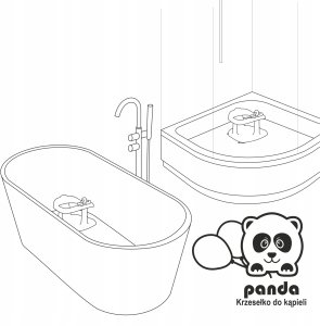 MALTEX - KRZESEŁKO DO KĄPIELI SMERFY      PANDA/ZABAWKI, SMERFOWY/BIAŁY 5