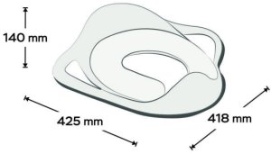 Maltex Nakładka miękka antypoślizgowa na sedes Słonik brzoskwiniowy róż (6130_41) 3