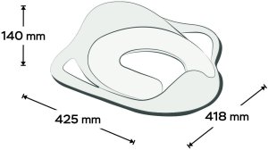 Maltex Nakładka miękka antypoślizgowa na sedes Wieloryb satynowy błękit (6130_35) 3
