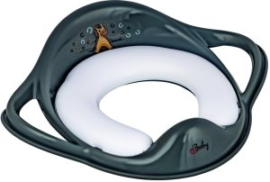 Maltex Nakładka miękka antypoślizgowa na sedes Konik stalowy szary (6130_90) 1