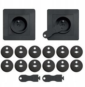 SIPO-SBS-C10B ZABEZPIECZENIE GNIAZDEK     CZARNE 3