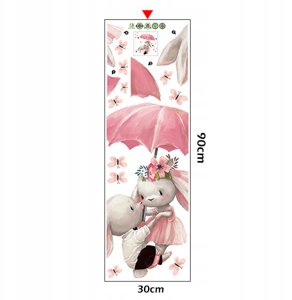 ROOM Decor SIPO-WS63033 NAKLEJKI NA ŚCIANĘ KRÓLICZKI PARASOLKA 4